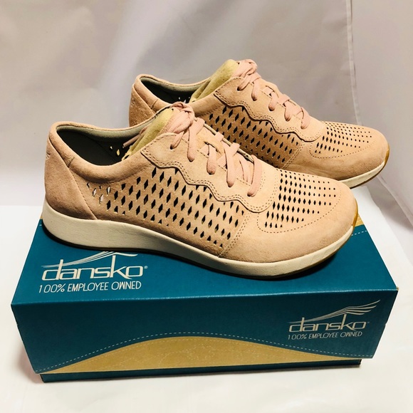 New! Dansko Charlie Fashion Sneaker, Rose Suede - Picture 2 of 5